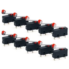 HiLetgo 10pcs Micro Limit Switch KW12-3 AC 250V 5A SPDT 1NO 1NC Switch... 