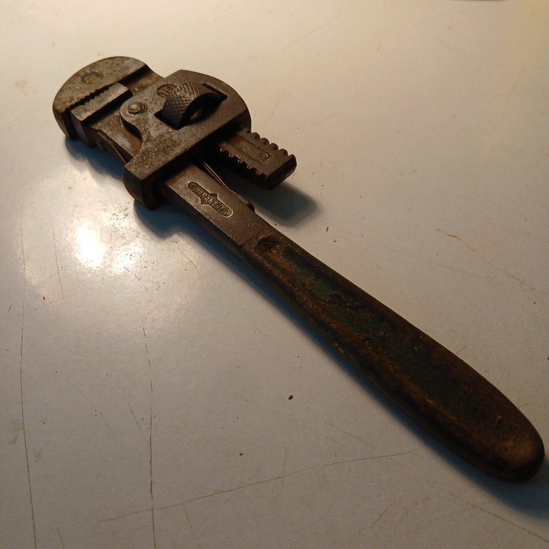 Vintage Stillson Erie Pipe Wrench  ( 10 )