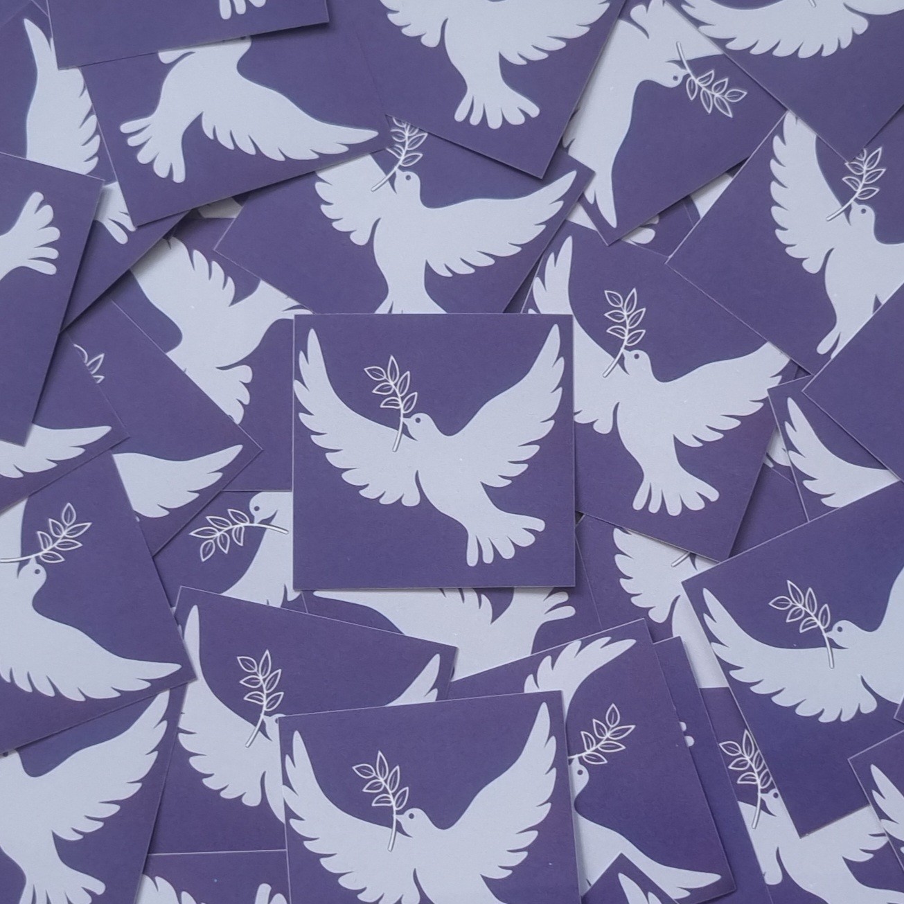 50× Friedenstaube Sticker - Frieden - Taube Aufkleber - Friedens Taube - Peace