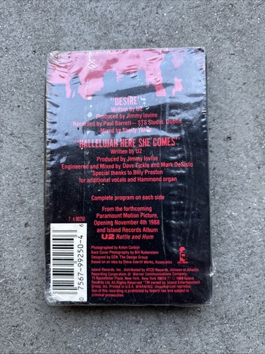 U2 Desire Cassette Single Tape BRAND NEW RARE - Picture 12 of 12
