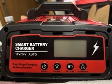 Car Battery Charger Heavy Duty 12V/24V Smart Automatic Intelligent Pulse Repair