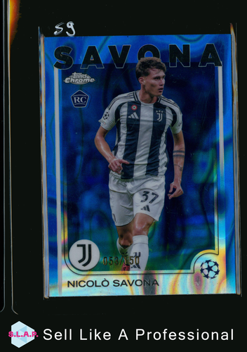NICOLÒ SAVONA TOPPS 053/150 46 2025 UCL JUVENTUS TURIN ENGLISH RC