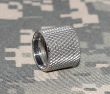 Thread protector 1/2" x 28 Stainless .500" long, .600" diameter. 4358