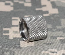 Thread protector 5/8" x 24 Stainless  .625" long, .740" diameter. #3134