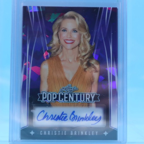 CHRISTIE BRINKLEY 2025 Leaf Pop Century #2/6 Autograph "SEXY SUPER MODEL" - Picture 1 of 2