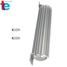 12 Dual Pass Aluminum Finned Transmission Oil Cooler W 14 Npt Fittings