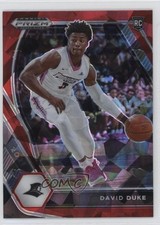 2021-22 Panini Prizm Draft Picks Red Ice Prizm David Duke Jr #44 1i3m