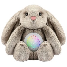 Baby Sleep Soother Bedtime Bunny with Starry Projector Night Light, Plush