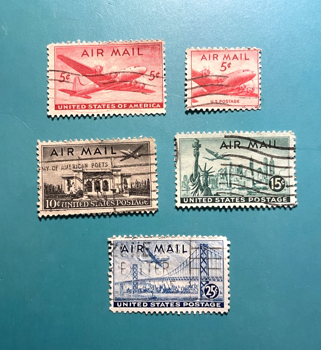 5 Cent Used US Back of Book Air Mail Stamps for sale | eBay