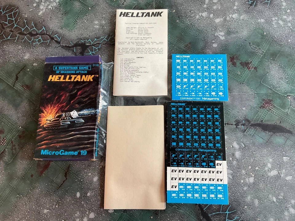 Metagaming Microgame 19 HELTANK a Supertank Game Box 3119 Foto 3 de 4