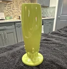 Fiesta Green Ceramic Bud Vase HLC USA USA Art Pottery Solid Glossy Finish