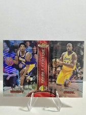 1999-00 Topps Finest Double Feature KOBE BRYANT Refractor SHAQUILLE O’NEAL #DF14