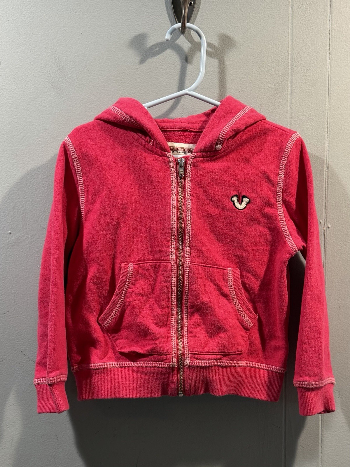 Toddlers Girls True Religion Full Zip Jacket Size 3T Pink