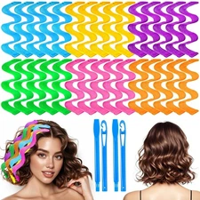 30 Pcs Heatless Hair Curlers 1 Count (Pack of 32), 9.84 Inch 32) 