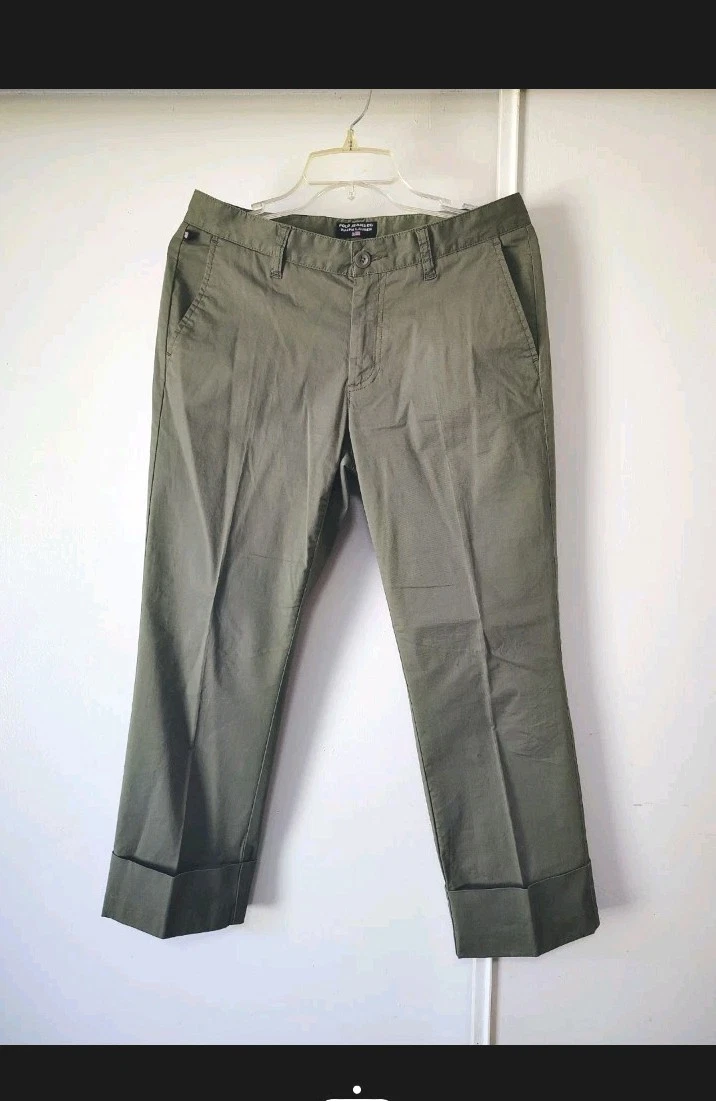 Polo Jeans Co Ralph Lauren Women's Cuffed Capri Pants,Mid Rise Hiking sz 8.