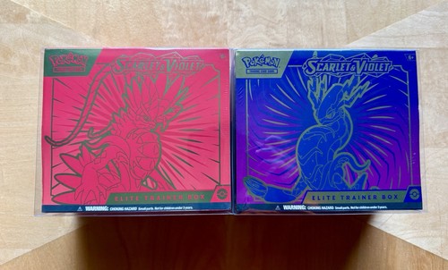SET BESTEHEND AUS 2 Pokemon TCG Scarlet And Violet ETB Elite Trainer Boxen NEU SEALED