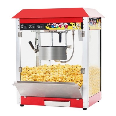 10 Oz 1300W Commercial Countertop Popcorn Maker Movie Theater 60 Cups With Scoop