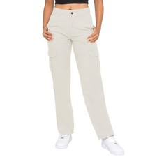 Enzo Womens Cargo Jeans Casual Cotton Straight Leg Denim Pants UK Size S-XL