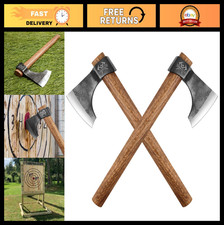 16.5" Throwing Axe Set - High Carbon Steel Tomahawk with Wooden Handle for Games