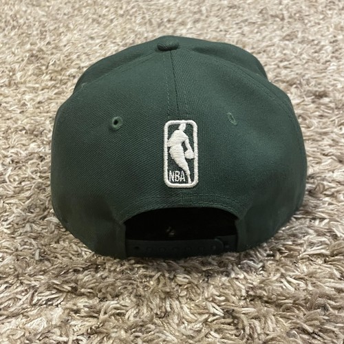 Milwaukee Bucks Deer Logo New Era 9Fifty Hat Snap Back Green NBA Basketball - Picture 6 of 13