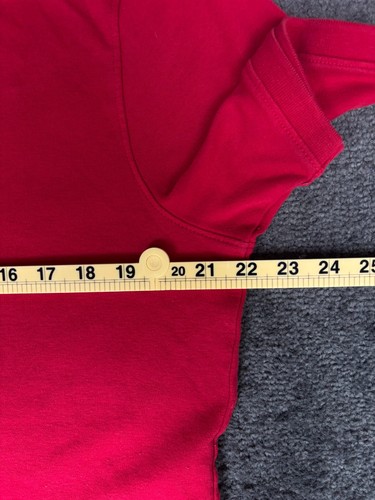 Polo Dkny uomo grande rossa cotone colletto manica corta pullover classico - Foto 2 di 7
