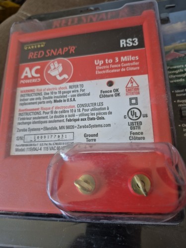 New RED SNAP'R Zareba RS3 Electric Fence Controller 3 Mile Range 115V04J-4 AC - Picture 3 of 6