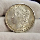 1878 S US Morgan Silver Dollar $1 Nice AU+
