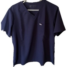 Figs Women s Navy Blue Scrub Top Size Xl