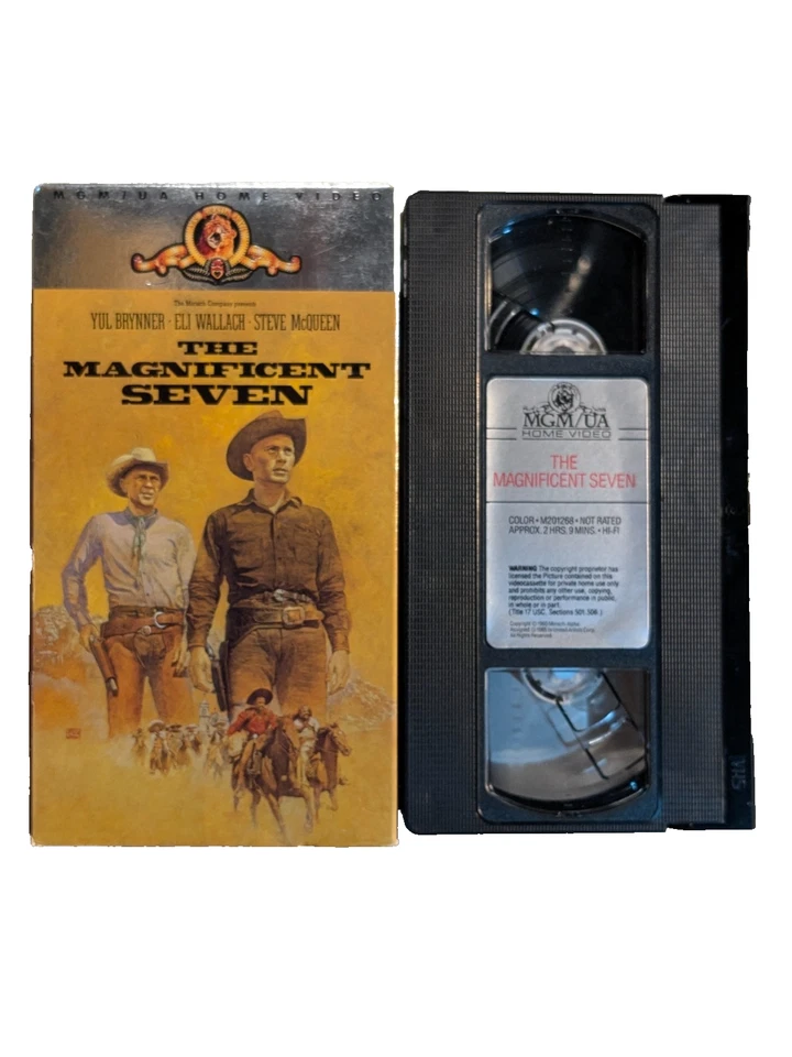 The Magnificent Seven (1960) VHS Western Adventure 1988 MGM/UA Release - Image 3 of 3