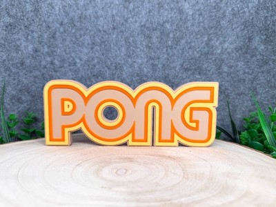 Pong - Geschenkidee für Fans und Sammler Fan Art 3D Nerd Geek Figuren