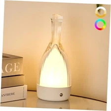Table Lamp for bedroom with Touch Control,LED Nightstand Lamp Fourth Gear White