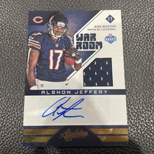 2012 Panini Absolute - War Room Mat Alshon Jeffrey #3 Prime /49 (MEM, AU, RC)