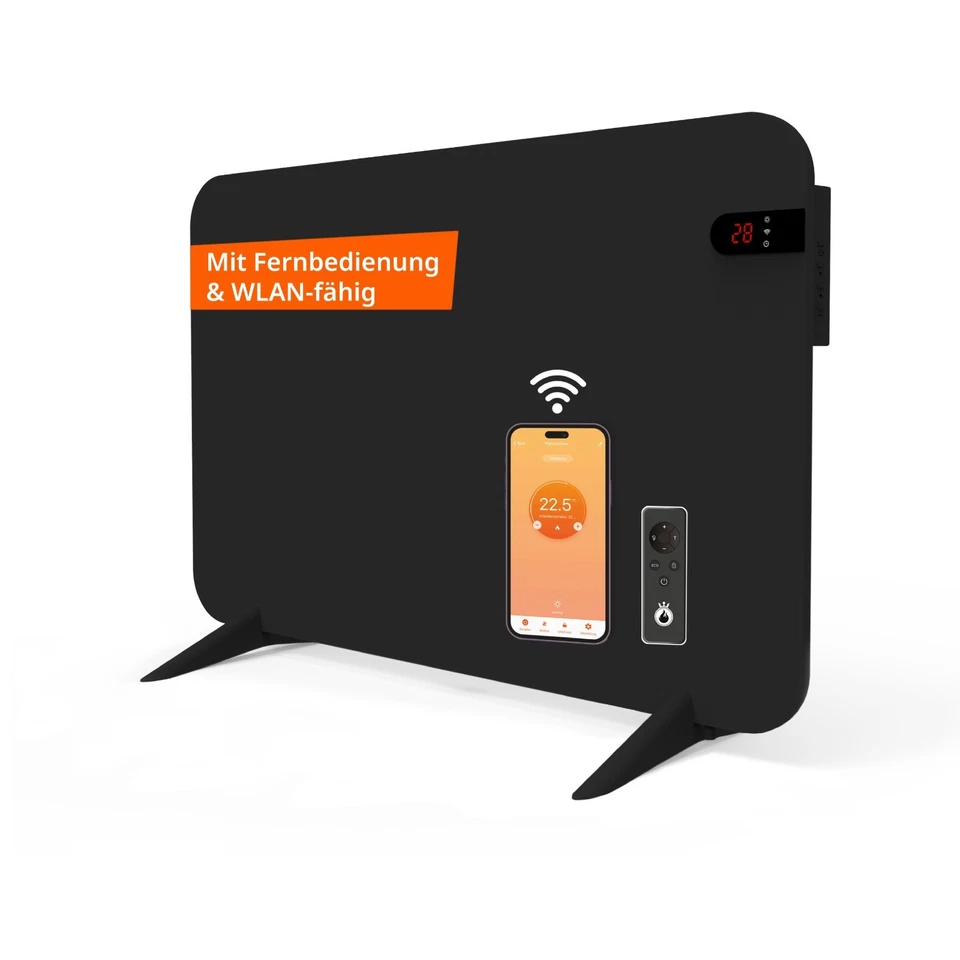 B-Ware - Könighaus Dual-Infrarotheizung - Standgerät/Wandmontage - App/Wifi - Bild 2 von 4