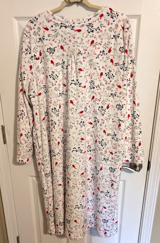 Aria Collection Women's -Plus Size 2X- Knit Velour Long Sleeve Ballet Nightgown - Bild 6 von 17