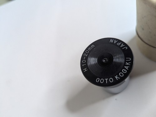 Vintage Goto Kogaku Astronomical Huygens Eyepiece H10-20mm Accessory W/ Box - Imagen 7 de 18
