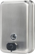 Heavy Duty Stainless Steel Wall Mount Soap Dispenser, 1100ml/37oz, with Corrosio