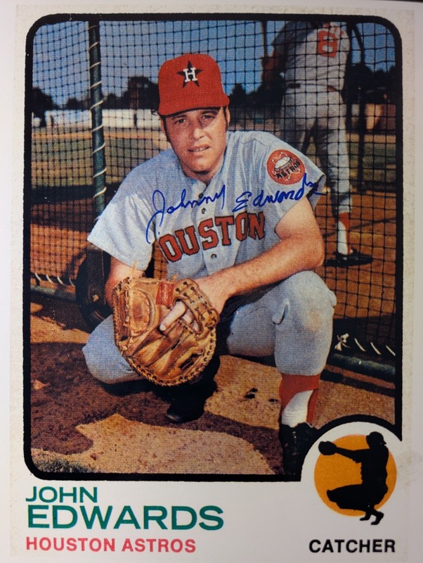 JOHN EDWARDS (Houston Astros) Signed/Autographed 8x10 Photograph