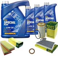 Inspektionspaket 8L Mannol 10W-30 FüR Mercedes W203 C 240 C209 320 A209 CLK