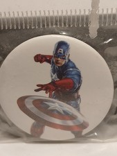Captain  America  Pinback Button  Pin 1" NEW-B3