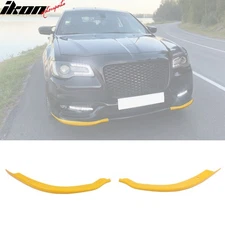 For 15-23 Chrysler 300 OE Style Front Bumper Corner Winglet Splitters Yellow ABS