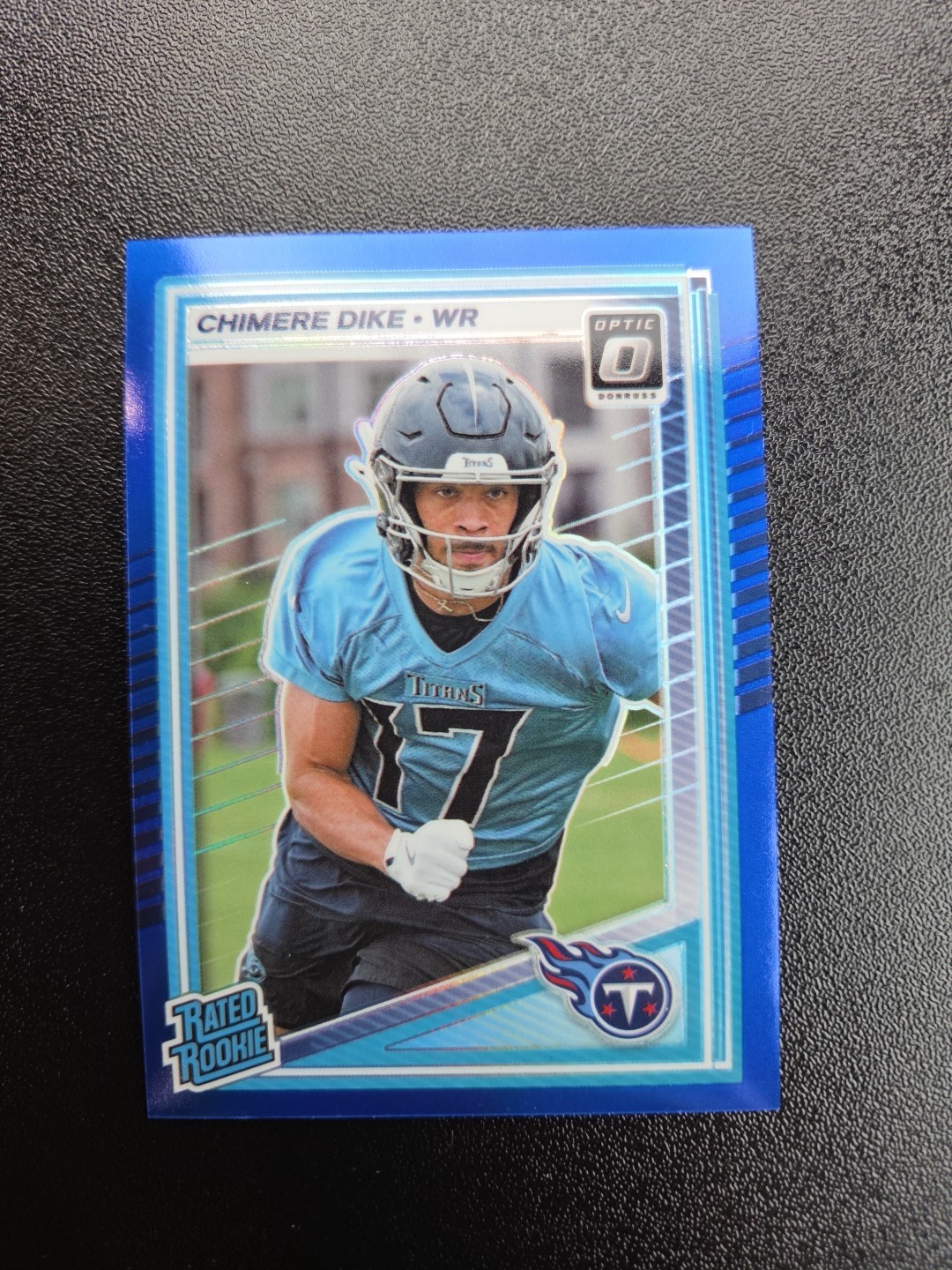 2025 Panini Donruss Optic - Rated Rookie Chimere Dike #269 Blue Prizm /249