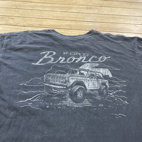 Ford Bronco T Shirt Men M Gray Slate Americana SUV Retro Offroad Streetwear 42" - Picture 5 of 23