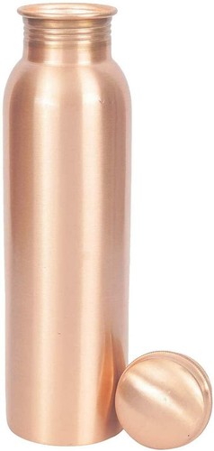 Copper Water Bottle 100% Pure Natural Ayurveda Health Benefits Pack of 2 pcs - Picture 4 of 8