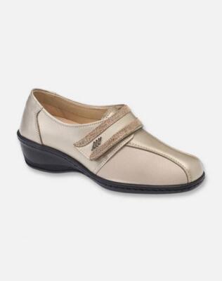 StylediVita Damenschuhe Classic mit herausnehmbarem Fußbett Riss und Keilabsatz (Pi