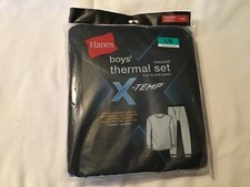 NEW BOYS HANES THERMAL SET LARGE