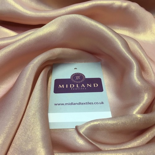 Gold Shimmer Foil Satin Georgette Chiffon Crepe Fabric 110cm MR1178 Mtex - Picture 75 of 302