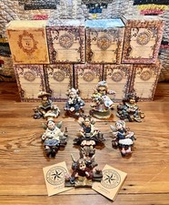 Boyd's Wee Folkstone, Yesterday's Child, and Lang  Wise Collectors Figurines