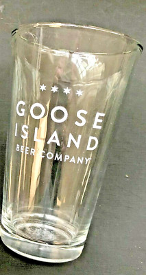 *NEW* GOOSE ISLAND  - 16 oz BEER PINT GLASS - (IPA. BOURBON COUNTY)