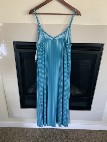 ROXY Women’s Promised Land Midi Maxi Dress XL Lightweight Beachy Boho slits NWT - Picture 3 of 11