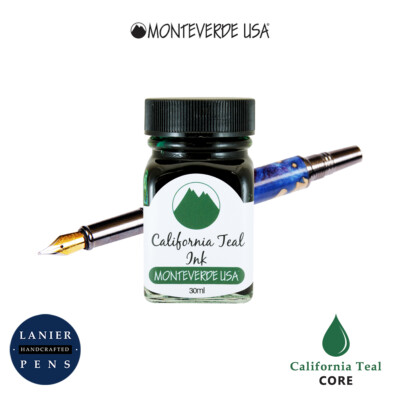 Monteverde G309CT 30 ml Core Fountain Pen Ink Bottle- California Teal